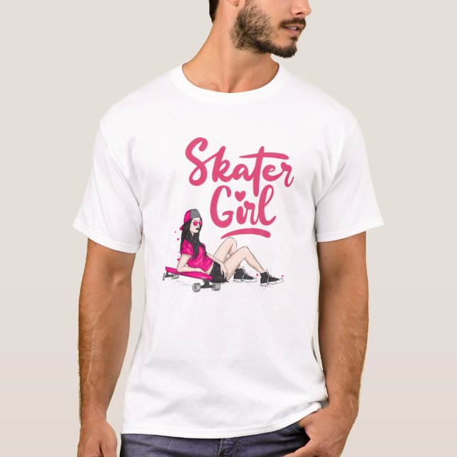 Camiseta Chicas de arte del patinaje en Guay Skateboarding  (Anverso)