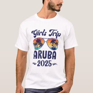 Camiseta Chicas de Aruba Viaje Vacaciones en Playa 2025 Gru