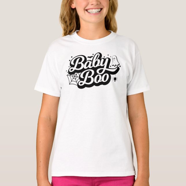 Camiseta Chicas de Baby Boo de Halloween (Anverso)