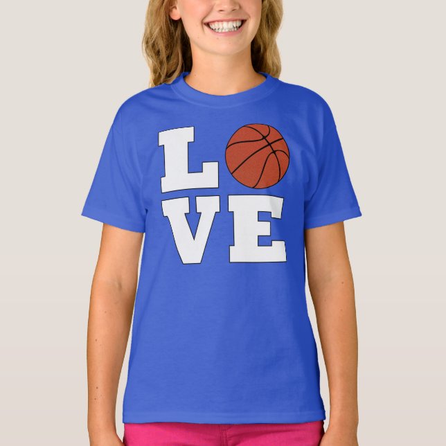 Camiseta Chicas de Baloncesto AMOR Baloncesto Jugador de Ba (Anverso)