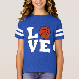 Camiseta Chicas de Baloncesto AMOR Baloncesto Jugador de Ba