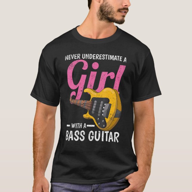 Camiseta Chicas de Bass Guitarist (Anverso)