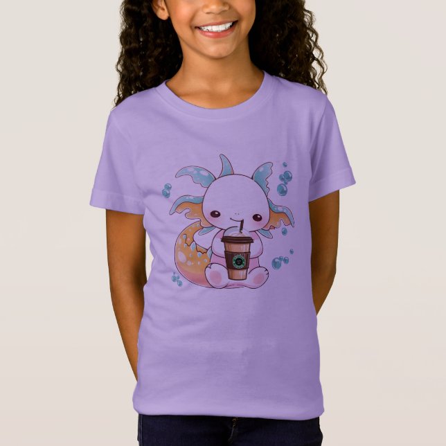 Camiseta Chicas de bebidas de Axolotl (Anverso)
