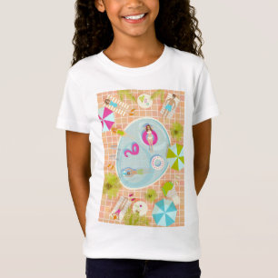 Camiseta Chicas de bikini y chicos jugando al billar