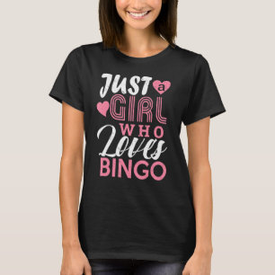 Camiseta Chicas de Bingo Jugador de Juego Mujeres Jóvenes