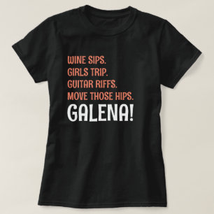 Camiseta chicas de bodegas trolean riffs de guitarra galena