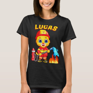 Camiseta Chicas de bomberos Lucas para niños pequeños