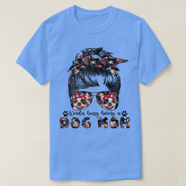 Camiseta Chicas de Bulldog francés mamá de peluche Messy Bu (Diseño del anverso)