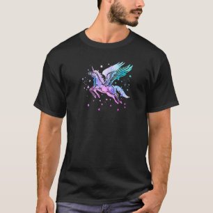 Camiseta Chicas de Caballo Mágico Volador con Alas Unicorni