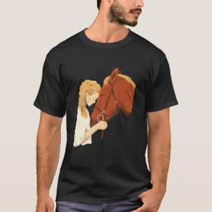 Camiseta Chicas De Caballos Chicas Y Caballos Silhouette Cu