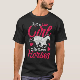 Camiseta Chicas de caballos de animales mujeres equitación