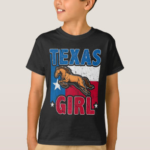 Camiseta Chicas de caballos de equitación de Texas