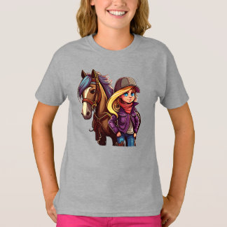 Camiseta Chicas de caballos divertido y lindo poni