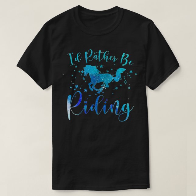 Camiseta Chicas de caballos en bicicleta (Diseño del anverso)