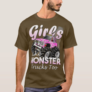 Camiseta Chicas De Camiones Monstruos Como Monstruos A Gif 