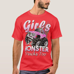 Camiseta Chicas De Camiones Monstruos Como Monstruos A Gif 