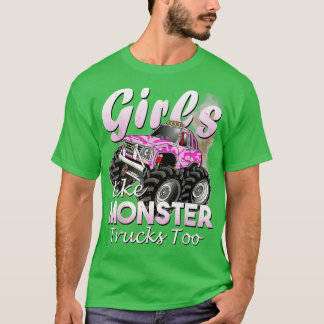 Camiseta Chicas De Camiones Monstruos Como Monstruos A Gif 