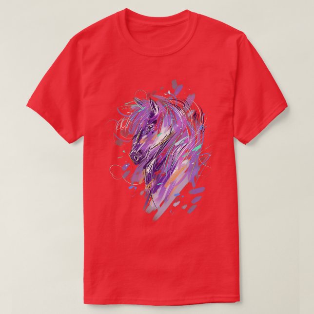 Camiseta Chicas De Camisas Caballas Montadas A Caballo (Diseño del anverso)