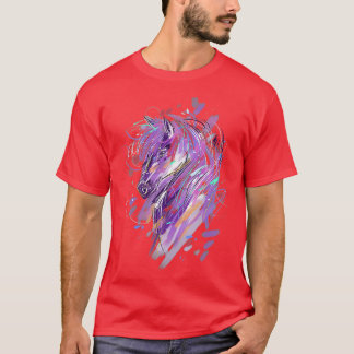 Camiseta Chicas De Camisas Caballas Montadas A Caballo