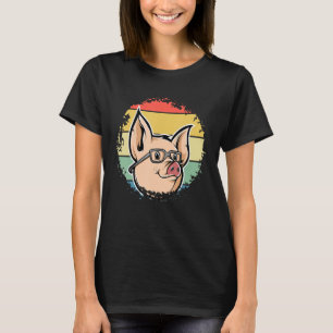 Camiseta Chicas De Cara De Cerdo Niños Granjero De Hog Anim