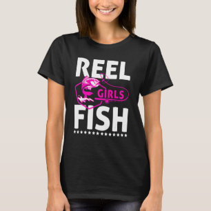 Camiseta Chicas de carrete de pesca Pescador de pesca de ch