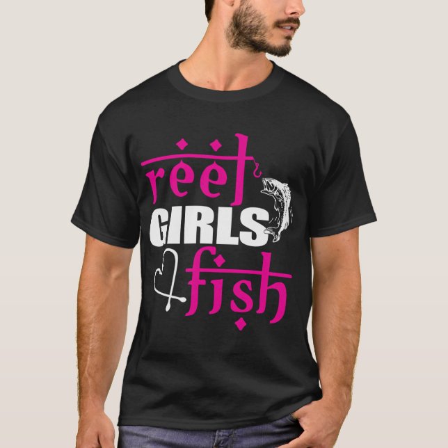 Camiseta chicas de carrete pescan (Anverso)