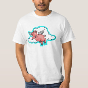 Camiseta Chicas de cerdo volador valoran el tee