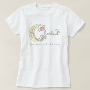 Camiseta Chicas de Charissa nombran personalizado decorativ
