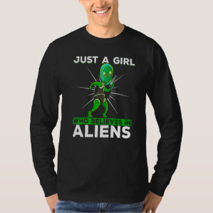 Camiseta Chicas De Ciencia Ficción De La Ufo De Secuestro D