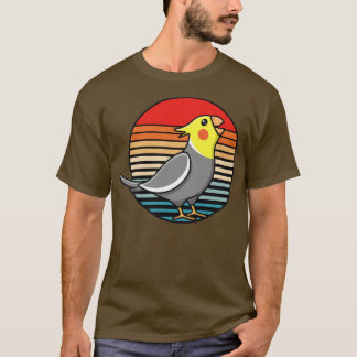 Camiseta Chicas de Cockatiel Retro Sunset gritan Parro