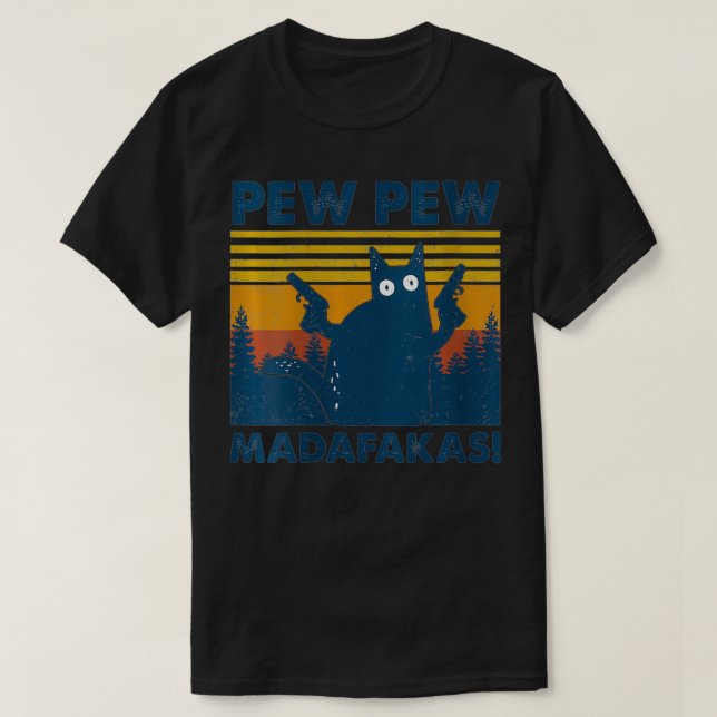 Camiseta Chicas de cosecha de vacas ventilado Pew Madafakas (Diseño del anverso)