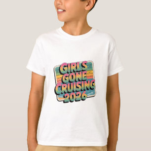Camiseta Chicas de crucero 2026 Tarjeta postal Vacaciones e
