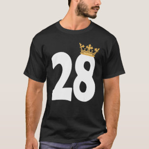Camiseta Chicas de cumpleaños 28º Fiesta Corona de cumpleañ
