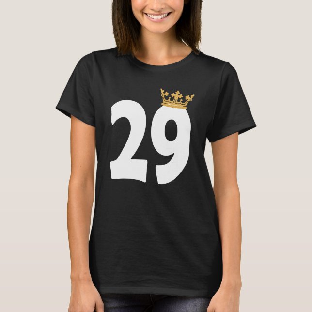 Camiseta Chicas de cumpleaños 29º Fiesta Corona de cumpleañ (Anverso)