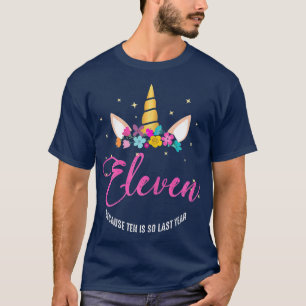 Camiseta chicas de cumpleaños de 11 años de edad regalos