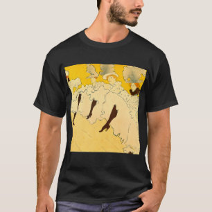 Camiseta Chicas de danza Tolouse-Lautrec arte Poster amaril