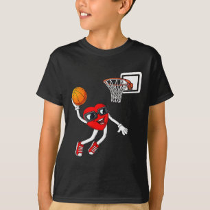 Camiseta Chicas de día de San Valentín Heart Dunking Balonc