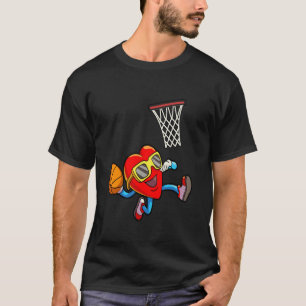 Camiseta Chicas de día de San Valentín Heart Dunking Balonc