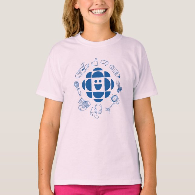 Camiseta Chicas de Doodle para Niños de CBC (Anverso)