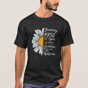 Camiseta Chicas De Enero 1952 70º Regalos De Cumpleaños 70 