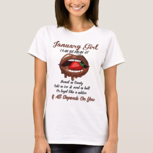 Camiseta Chicas De Enero En Los Que Puedo Ser Significativo