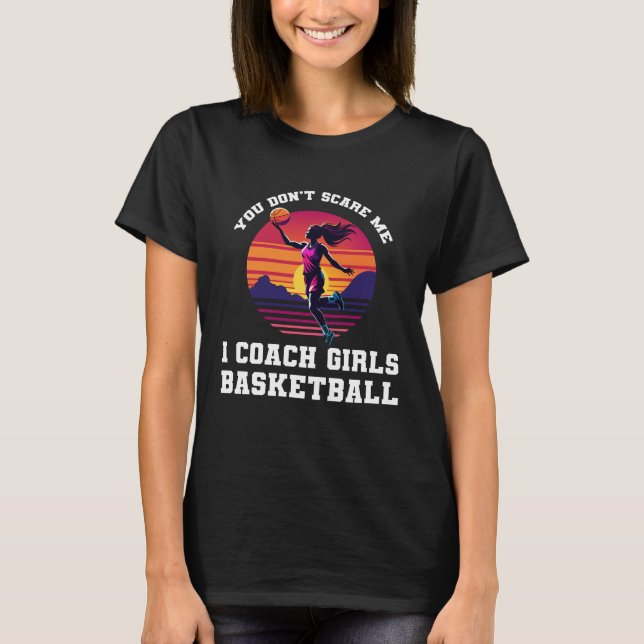 Camiseta Chicas de entrenadores de baloncesto (Anverso)