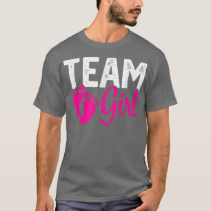 Camiseta Chicas de equipo de revelación de género rosados