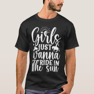 Camiseta Chicas de equitación solo quieren montar a caballo