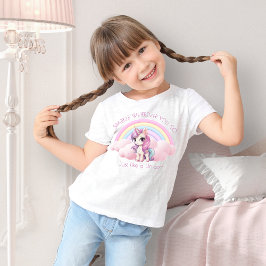Camiseta Chicas de espuma de arcoiris de Unicornio