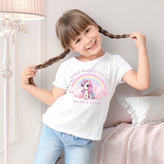 Camiseta Chicas de espuma de arcoiris de Unicornio (Subido por el creador)