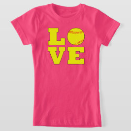 Camiseta Chicas de estilo futbolístico Fastpitch Love Jerse