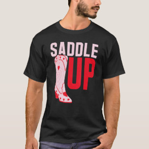 Camiseta Chicas de fotografía Cowgirl Rodeo occidental