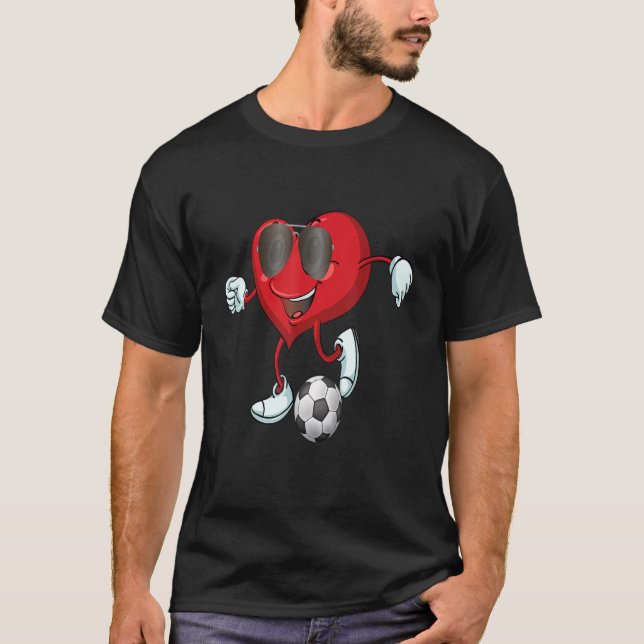 Camiseta Chicas de fútbol de Día de San Valentín de fútbol  (Anverso)