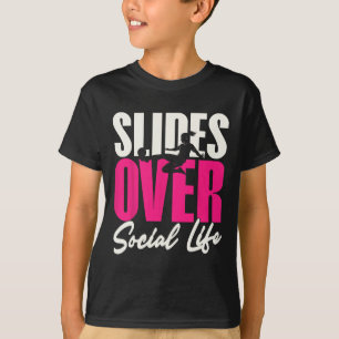 Camiseta Chicas de fútbol que pasan de la vida social